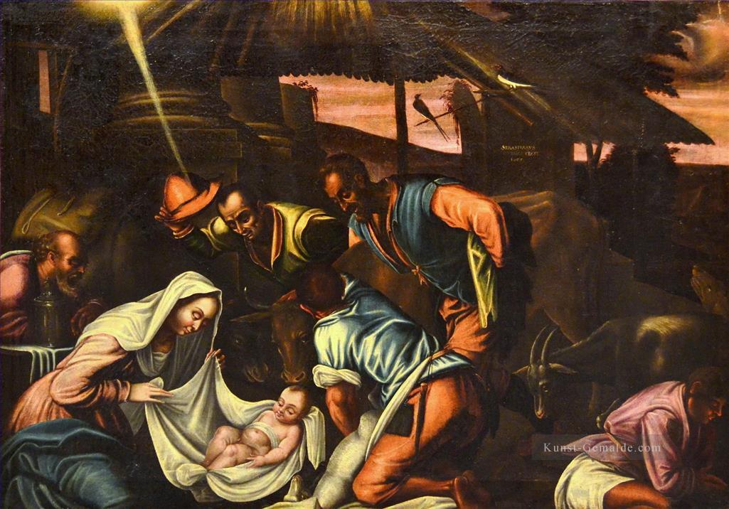 Adorazione dei pastori Jacopo Bassano dal Ponte Christlich Katholisch Ölgemälde
